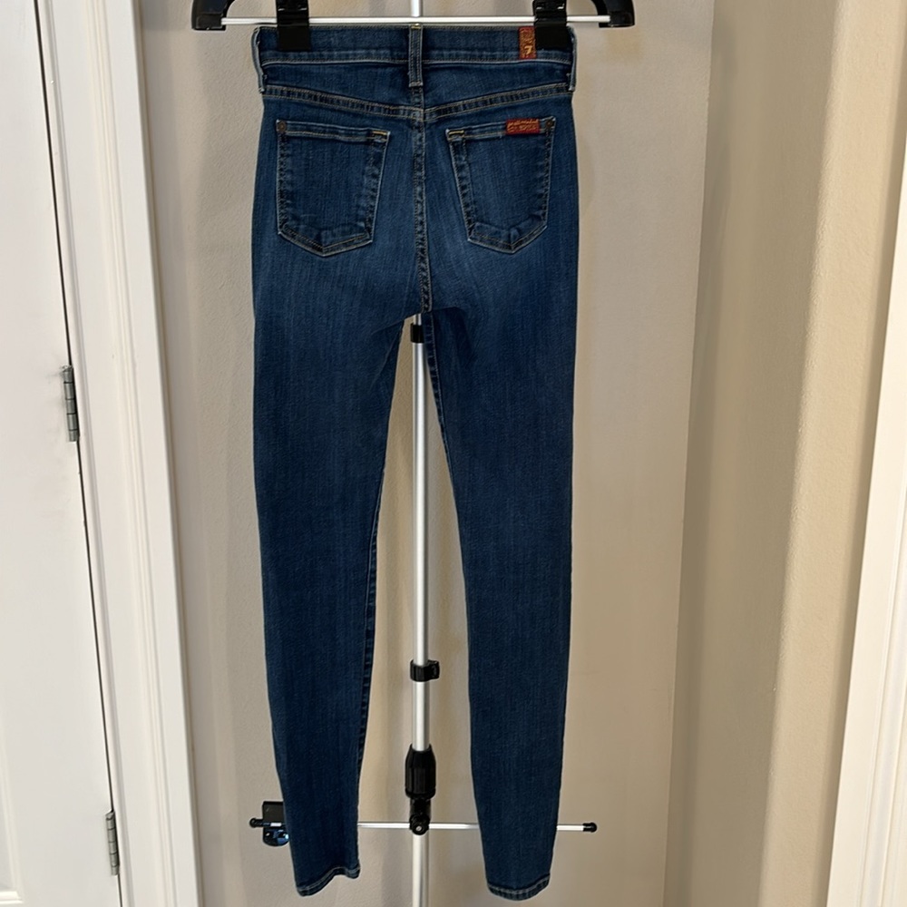 7 for all mankind “the skinny” jeans. Size 24 waist - Picture 2 of 7